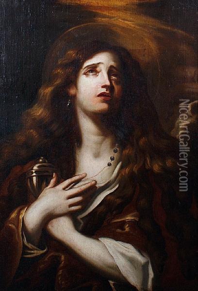 The Penitent Magdalene Oil Painting - Giacinto Brandi