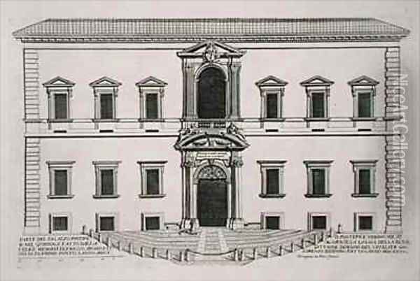 Palazzo del Quirinale Oil Painting - Pietro or Falda, G.B. Ferrerio