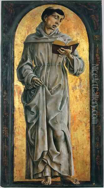 St Anthony of Padua Reading Oil Painting - Cosme Tura