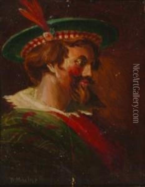 Portrait Of Scottish Gentleman Oil Painting - Daniel Maclise