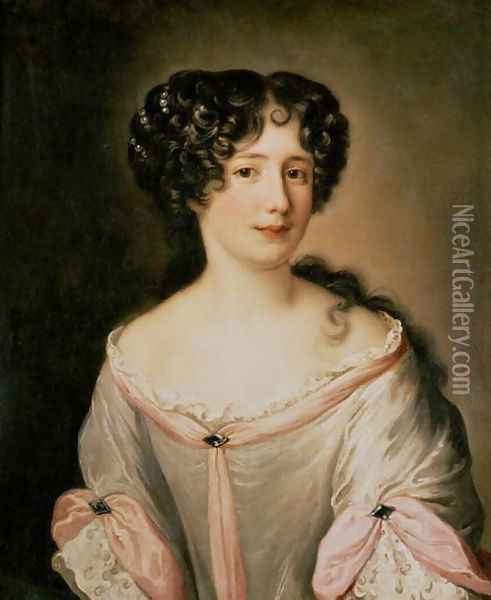 Portrait of a lady thought to be Madame Hortensia Oil Painting - Jacob Ferdinand Voet