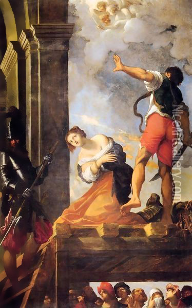 Martyrdom of St. Margaret (Martirio di santa Margherita) Oil Painting - Lodovico Carracci