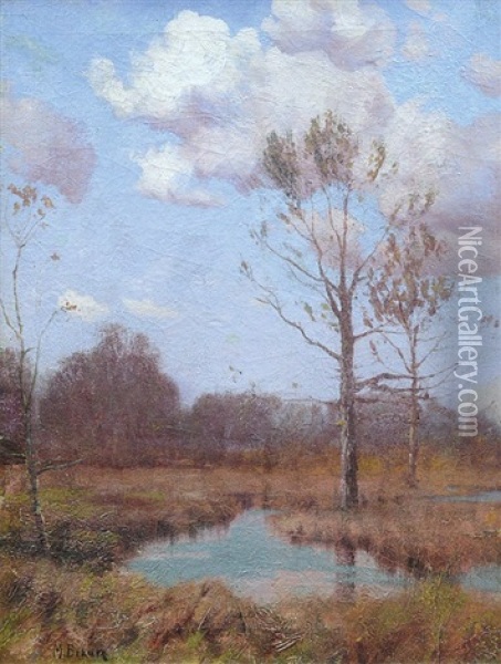 Morning On The Marshes Oil Painting - Maurice Braun