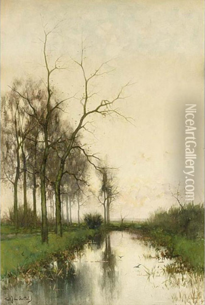 Early Morning Oil Painting - Fredericus Jacobus Van Rossum Du Chattel