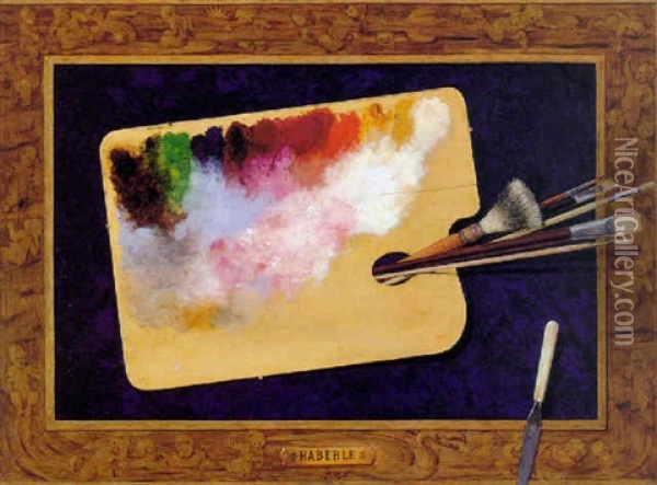 The Palette Oil Painting - John Haberle