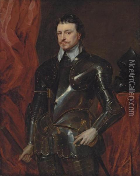 Portrait Of Thomas Wentworth Oil Painting - Sir Anthony Van Dyck