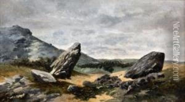 Sierra De Guadarrama Oil Painting - Juan Espina Y Capo