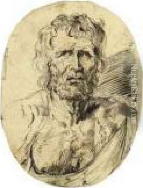Portrait Bust Of Seneca Oil Painting - Peter Paul Rubens