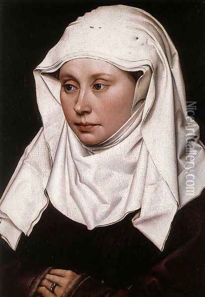Portrait of a Woman c. 1430 Oil Painting - Robert Campin