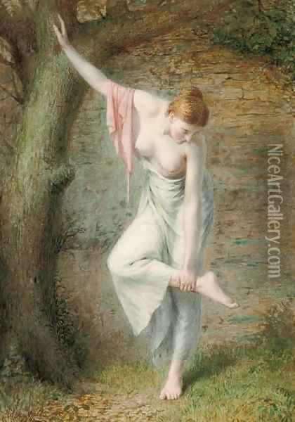 Checking for thorns Oil Painting - George Arthur Gaskell