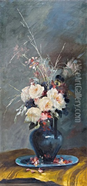 Feher Rozsak Oil Painting - Mary Golay