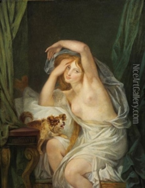 Le Reveil Oil Painting - Jean Baptiste Greuze
