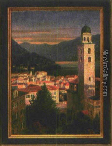 Stadt Am Kummersee Oil Painting - Werner Koch