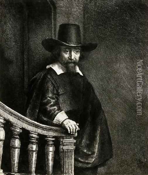 Ephraim Bonus, Jewish Physician Oil Painting - Rembrandt Van Rijn