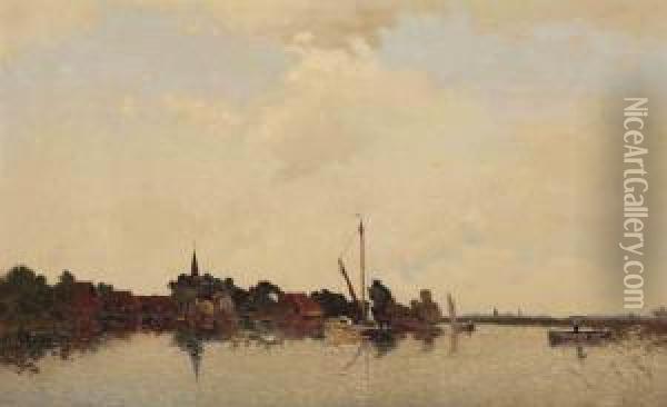 A View Of Eernwoude Oil Painting - Egnatius Ydema