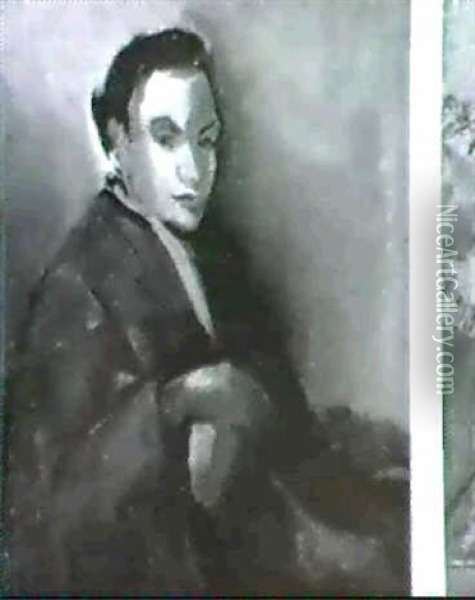 Portrait Eines Jungen Mannes Oil Painting - Curt Clemens