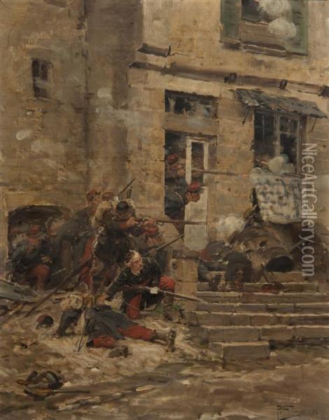 The Ambush Oil Painting - Paul Louis Narcisse Grolleron
