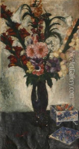 Bouquet Dans Une Vase Oil Painting - Anders Zorn