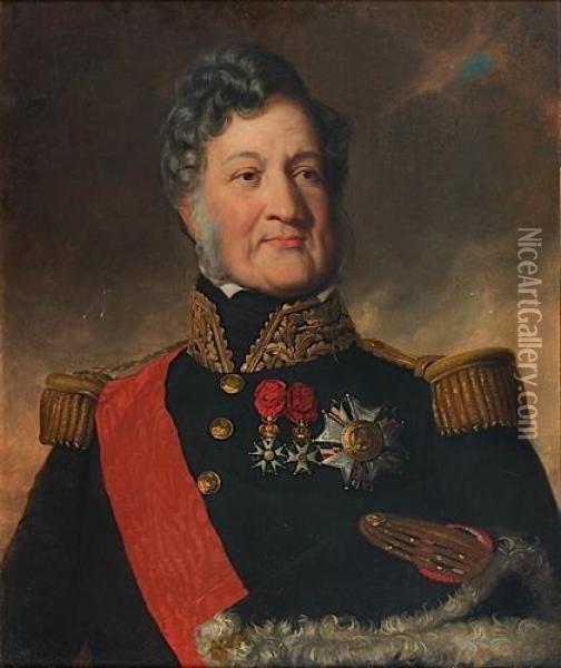 Portrait De Louis-philippe Oil Painting - George Peter Alex. Healy