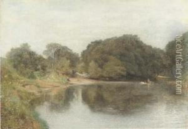A Mill On The Coquet, Northumberland Oil Painting - Alfred William Hunt