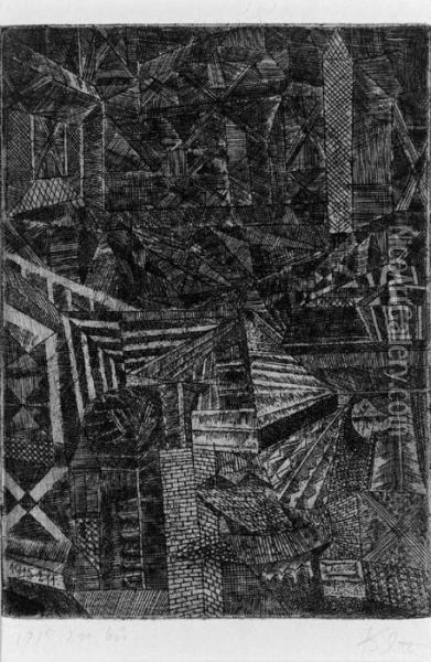 Spiegelndes Fenster (kornfeld 64) Oil Painting - Paul Klee