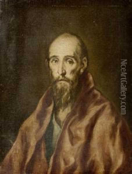 Portrait Of An Older Man Oil Painting - El Greco (Domenikos Theotokopoulos)