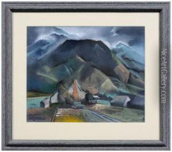 Smoky Mountains,north Carolina Oil Painting - Will Henry Stevens