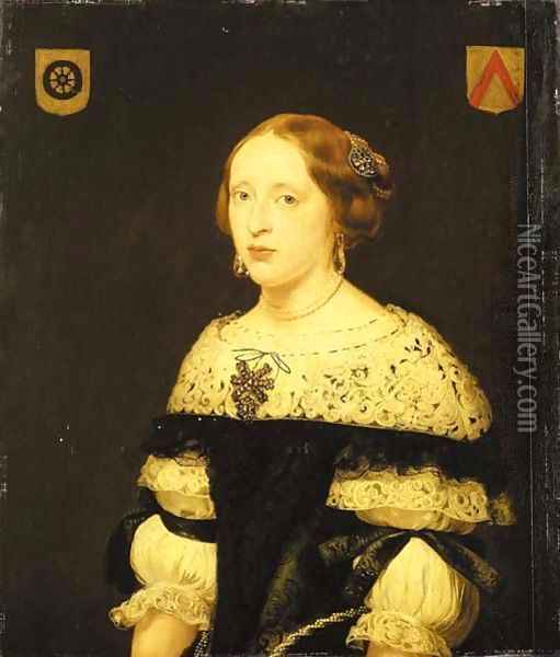 Portrait of Gudula de Kies van Wissen Oil Painting - Jan De Bray