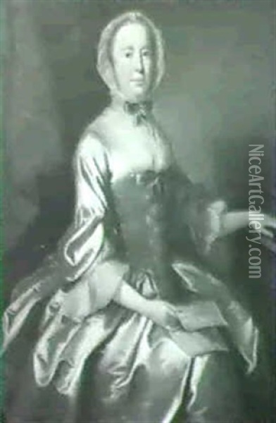 Portrait Of A Lady Seated Oil Painting - John Singleton Copley