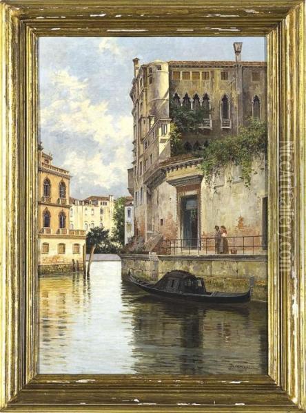 Scorcio Di Venezia Oil Painting - Antonietta Brandeis