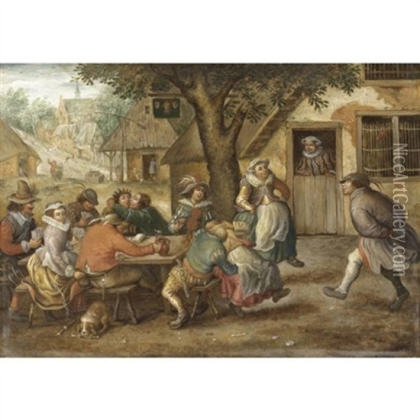 Festa Paesana Oil Painting - Pieter Bruegel the Elder