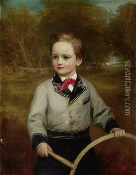 Portrait Of Travers Buxton Jr. Oil Painting - Eden Upton Eddis