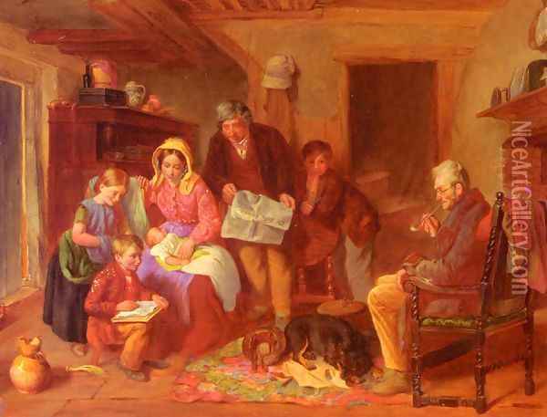The New Arrival Oil Painting - William Henry Knight