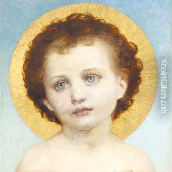 An Infant Saint Oil Painting - Sir Frank Dicksee