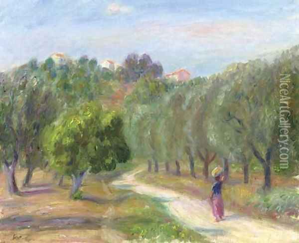 Road Near Cannes Oil Painting - William Glackens