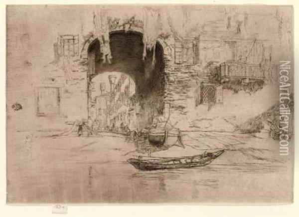 San Biagio
, From 
Twenty Six Etchings Oil Painting - James Abbott McNeill Whistler