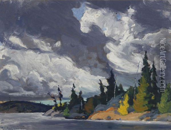 Storm Clouds Oil Painting - George Arthur Kulmala