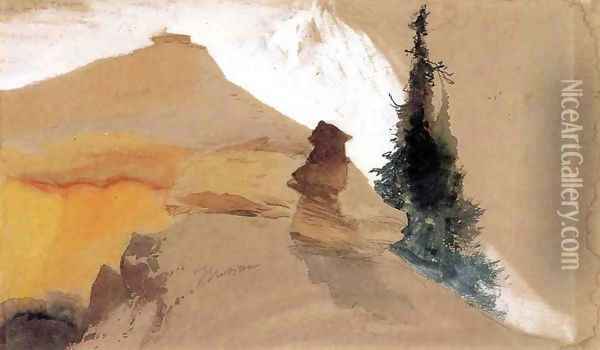 Sand in the Canyon Oil Painting - Thomas Moran
