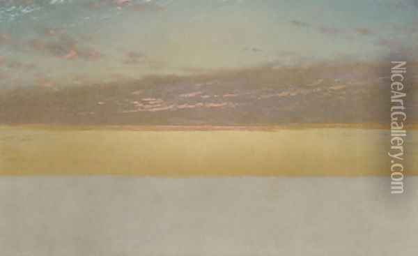 Sunset Sky Oil Painting - John Frederick Kensett
