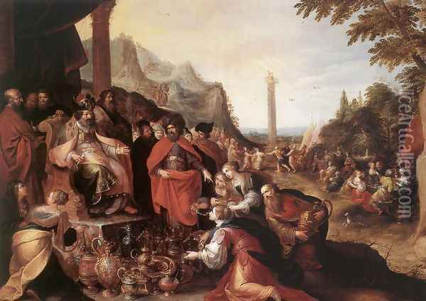 Worship of the Golden Calf Oil Painting - Frans the younger Francken