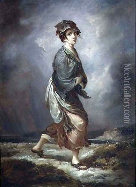 Crazy Kate Oil Painting - Thomas Barker of Bath