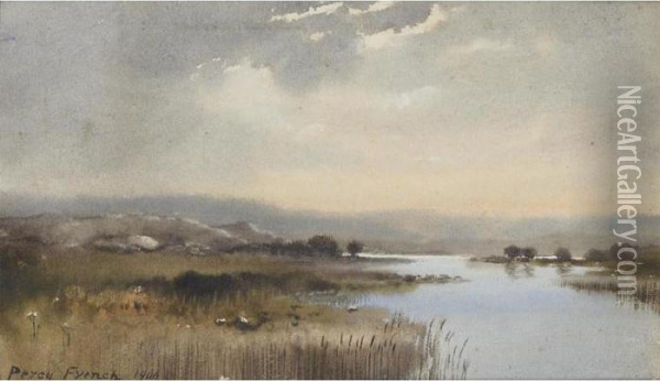 The Bog Stream Oil Painting - William Percy French