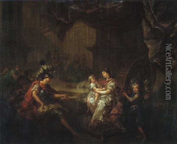 Le Banquet De Didon Oil Painting - Louis de Silvestre