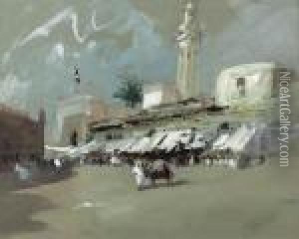 Near The Arabian City Of Aden, Yemen Oil Painting - Hercules Brabazon Brabazon