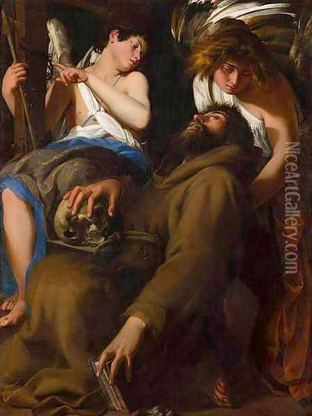 The Ecstasy of St Francis Oil Painting - Giovanni Baglione