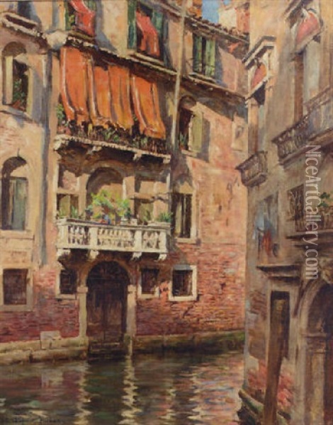 A Venetian Gateway Oil Painting - Stanhope Forbes