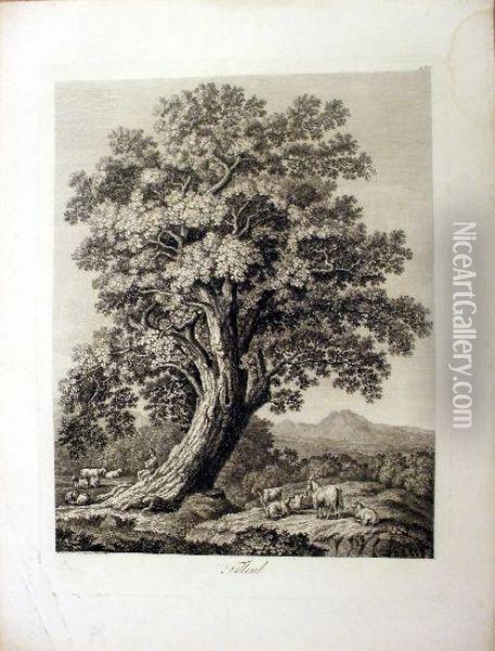 Tilleul, Phil: Hackert 1802, A Monte Vergine Dans Le Royome De Naples Oil Painting - Jacob Philipp Hackert