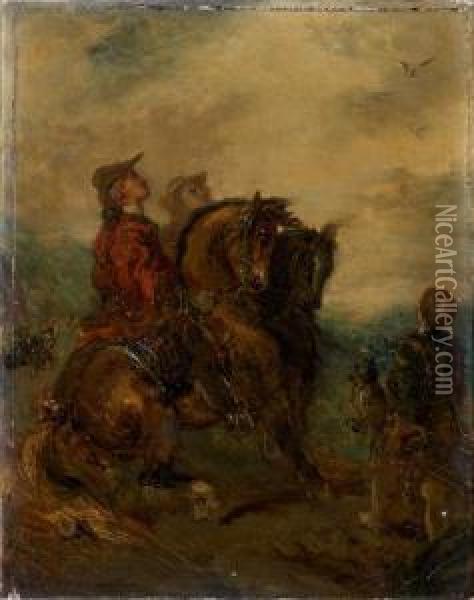 La Chasse Au Faucon Oil Painting - Gustave Moreau
