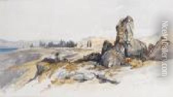 Castle Of Smyrna Oil Painting - William James Muller