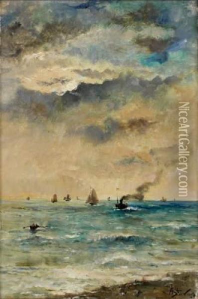 Marine Oil Painting - Alfred Stevens